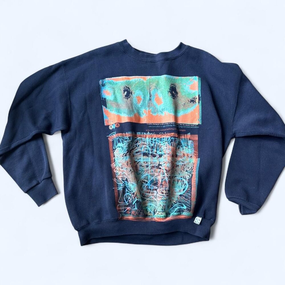 Discus-athletic Men's Navy and Blue Sweatshirt